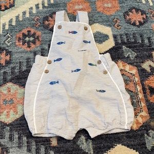 MUD PIE BLUE FISH coveralls 0-3